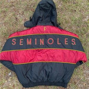 Vintage reversible FSU puffer jacket